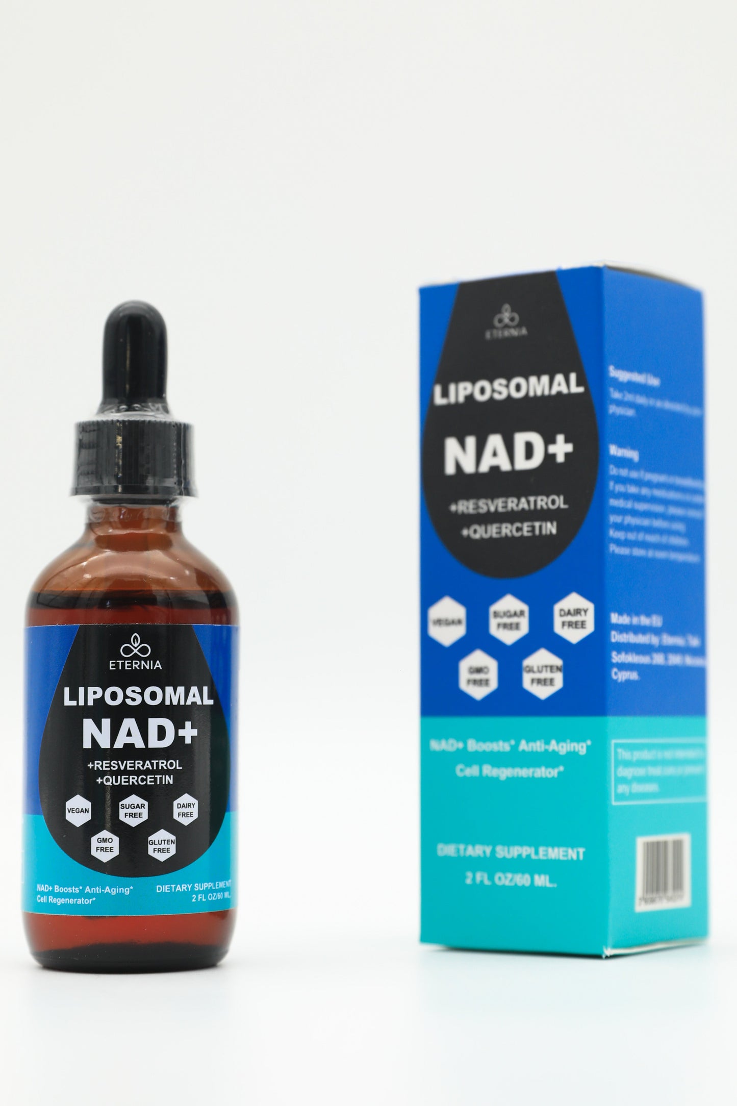 Eternia Liposomal Liquid NAD+ with Resveratrol & Quercetin
