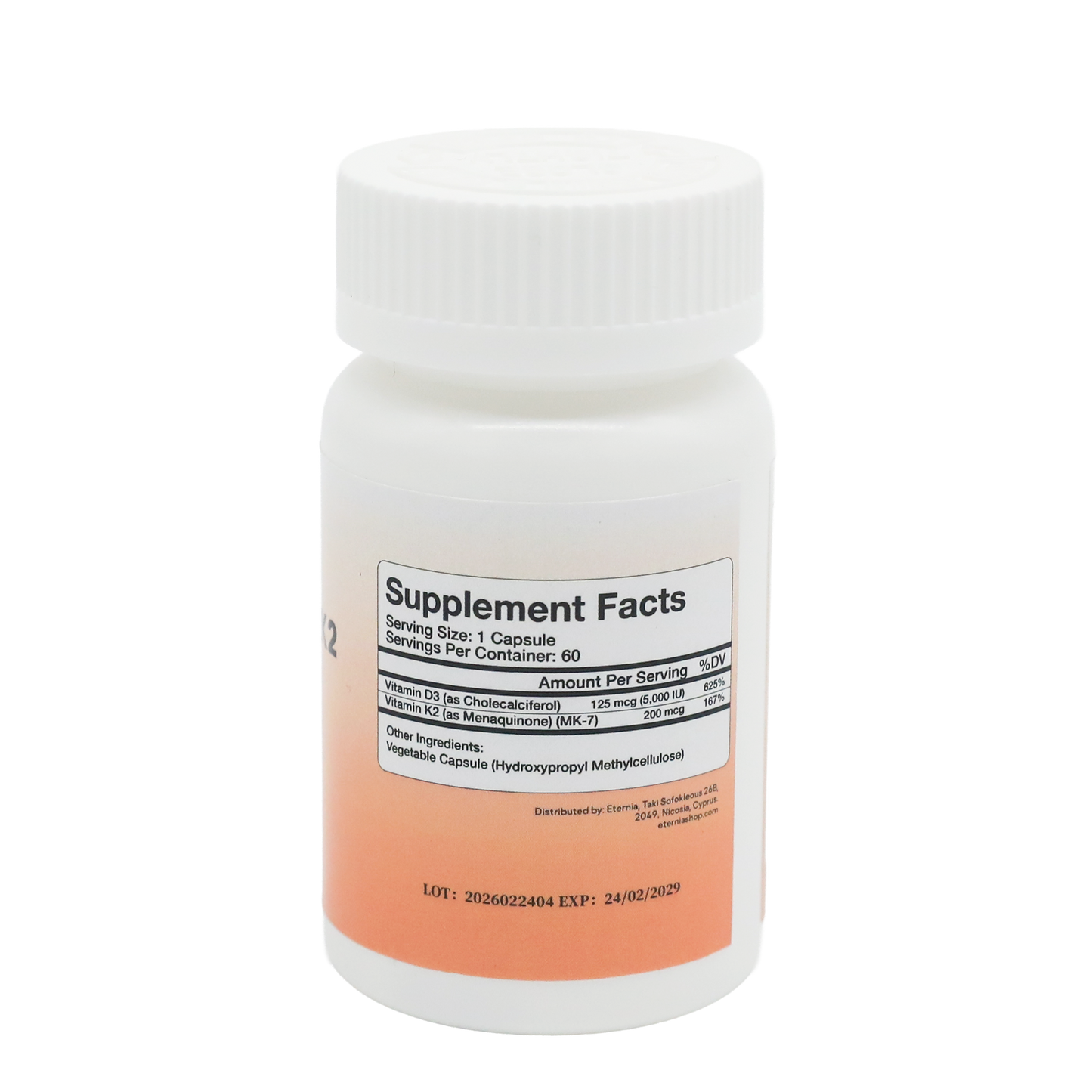 Eternia Vitamin D3 + K2 (5000 IU / 200 mcg)