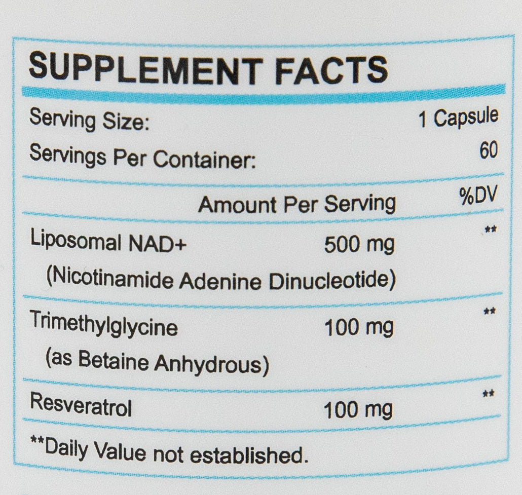 Eternia Liposomal NAD+ 500mg
