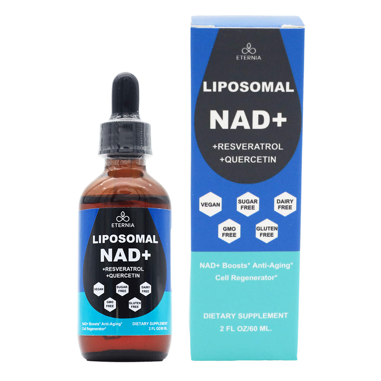Eternia Liposomal Liquid NAD+ with Resveratrol & Quercetin